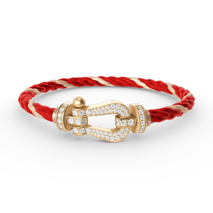 [Ornora Jewelry]FORCE LARGE HORSESHOE FULL DIAMOND BRACELET GOLD