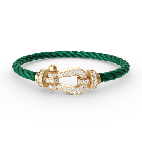 [Ornora Jewelry]FORCE LARGE HORSESHOE FULL DIAMOND BRACELET GOLD