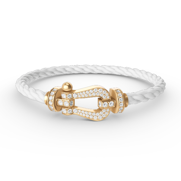 [Ornora Jewelry]FORCE LARGE HORSESHOE FULL DIAMOND BRACELET GOLD