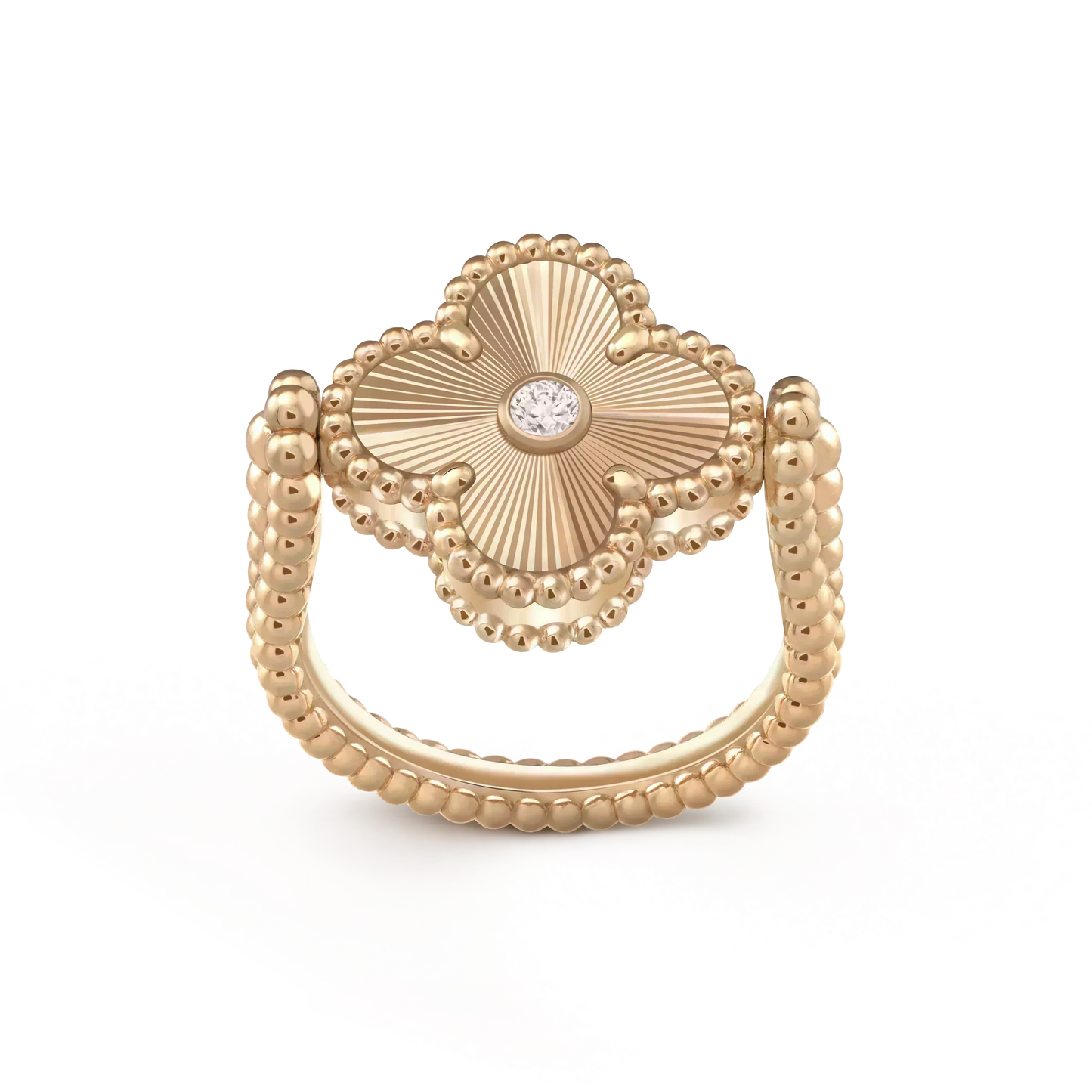 [Ornora Jewelry]CLOVER RIVERSIBLE ROSE GOLD RING