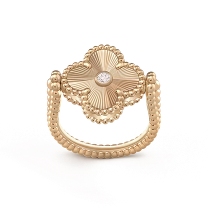 [Ornora Jewelry]CLOVER RIVERSIBLE ROSE GOLD RING