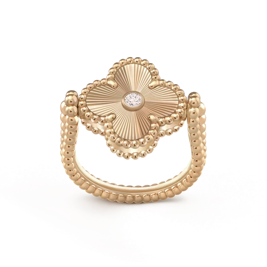 [Ornora Jewelry]CLOVER RIVERSIBLE ROSE GOLD RING