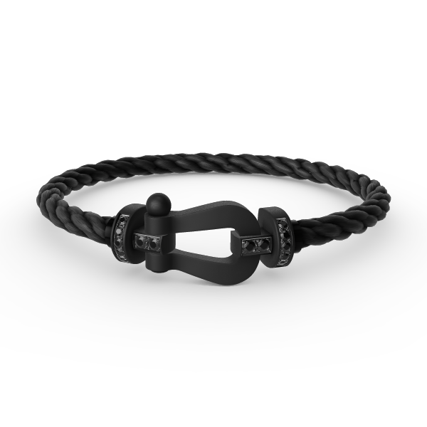 [Ornora Jewelry]FORCE LARGE SERIES HORSESHOE BLACK SAMURAI BRACELET