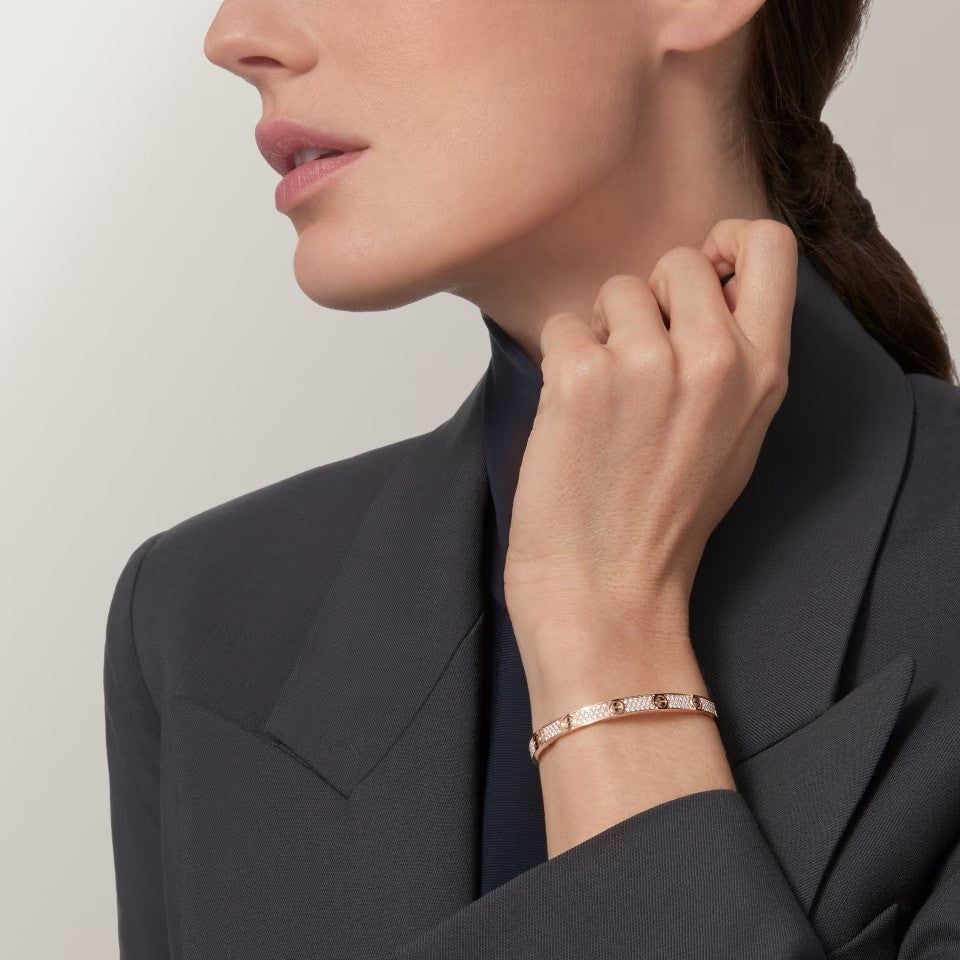 [Ornora Jewelry]LOVE BRACELET 4.8MM DIAMOND-PAVED