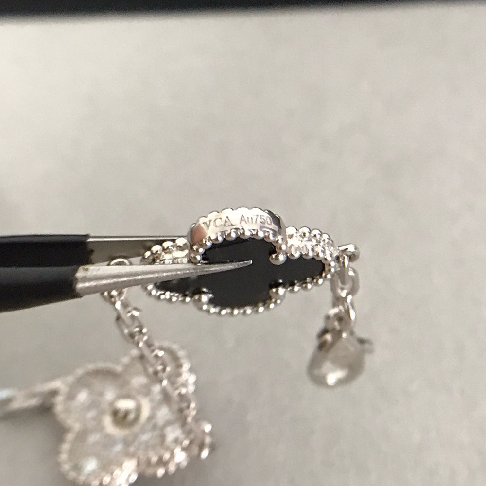 [Ornora Jewelry] CLOVER 5 MOTIF ONYXS BRACELET COLLECTION