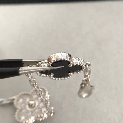 [Ornora Jewelry] CLOVER 5 MOTIF ONYXS BRACELET COLLECTION