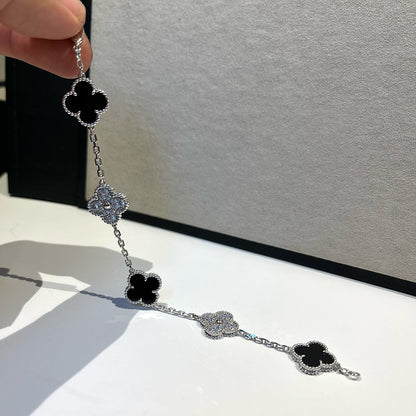 [Ornora Jewelry] CLOVER 5 MOTIF ONYXS BRACELET COLLECTION