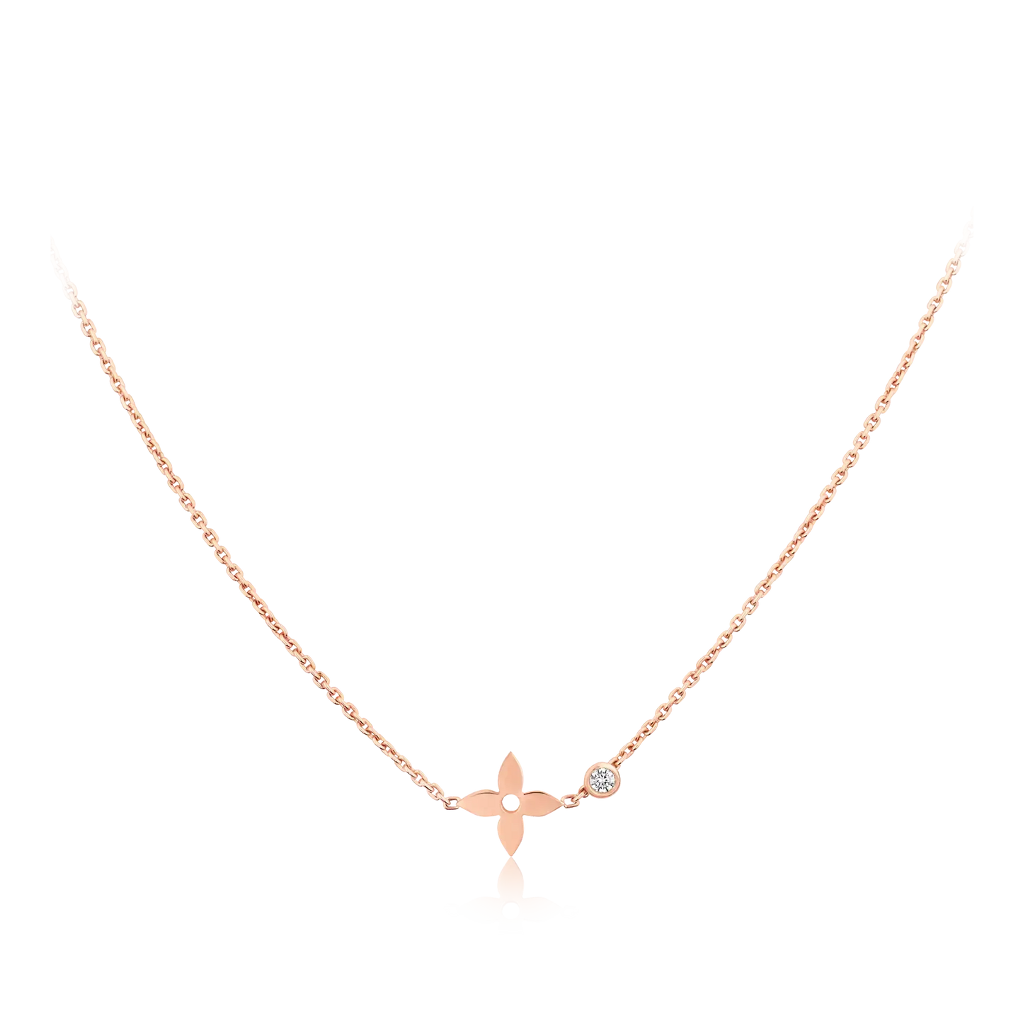 [Ornora Jewelry]BLOSSOM PENDANT PINK GOLD AND DIAMOND