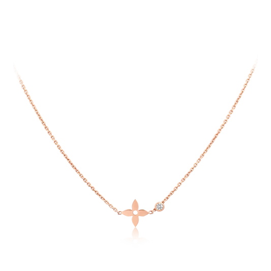 [Ornora Jewelry]BLOSSOM PENDANT PINK GOLD AND DIAMOND