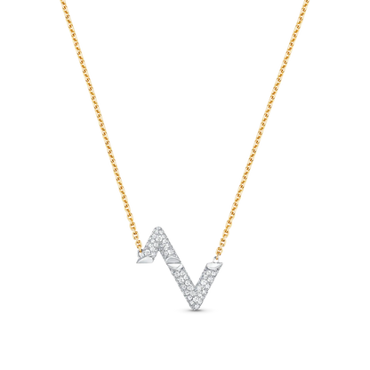 [Ornora Jewelry]VOLT SILVER DIAMOND PEDANT NECKLACE