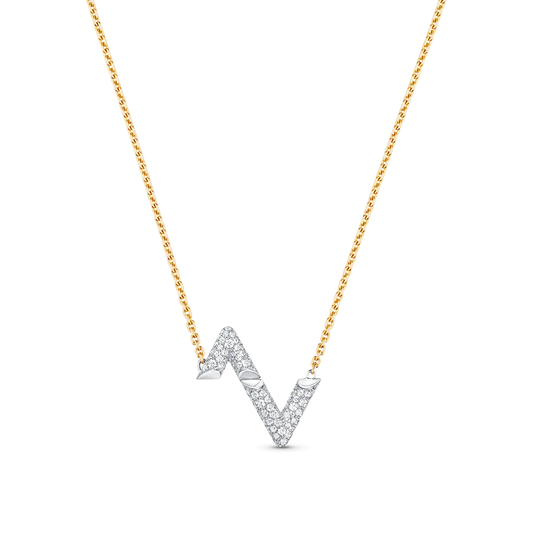 [Ornora Jewelry]VOLT SILVER DIAMOND PEDANT NECKLACE