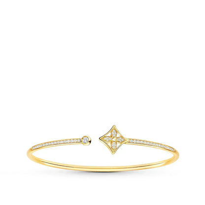 [Ornora Jewelry]IDYLLE GOLD OPEN BRACELET DIAMOND PAVED