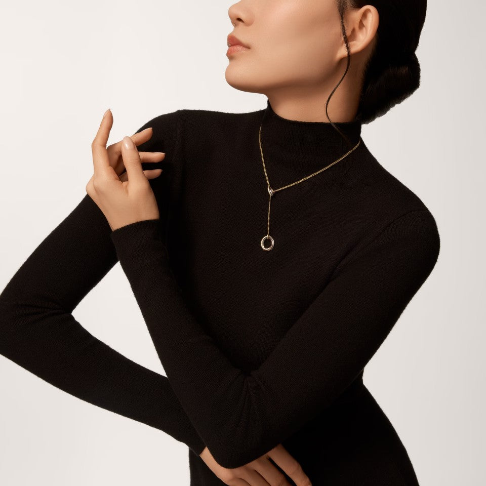 [Ornora Jewelry]TRINITY DIAMONDS NECKLACE