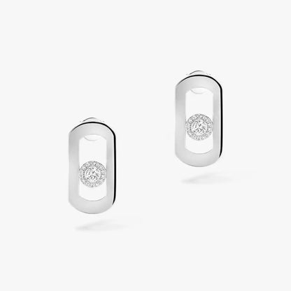 [Ornora Jewelry]So Move Diamond Earrings in Yellow Gold