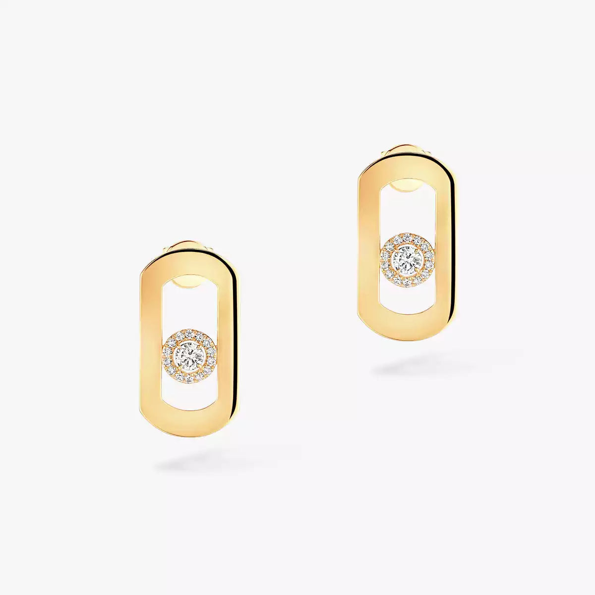 [Ornora Jewelry]So Move Diamond Earrings in Yellow Gold