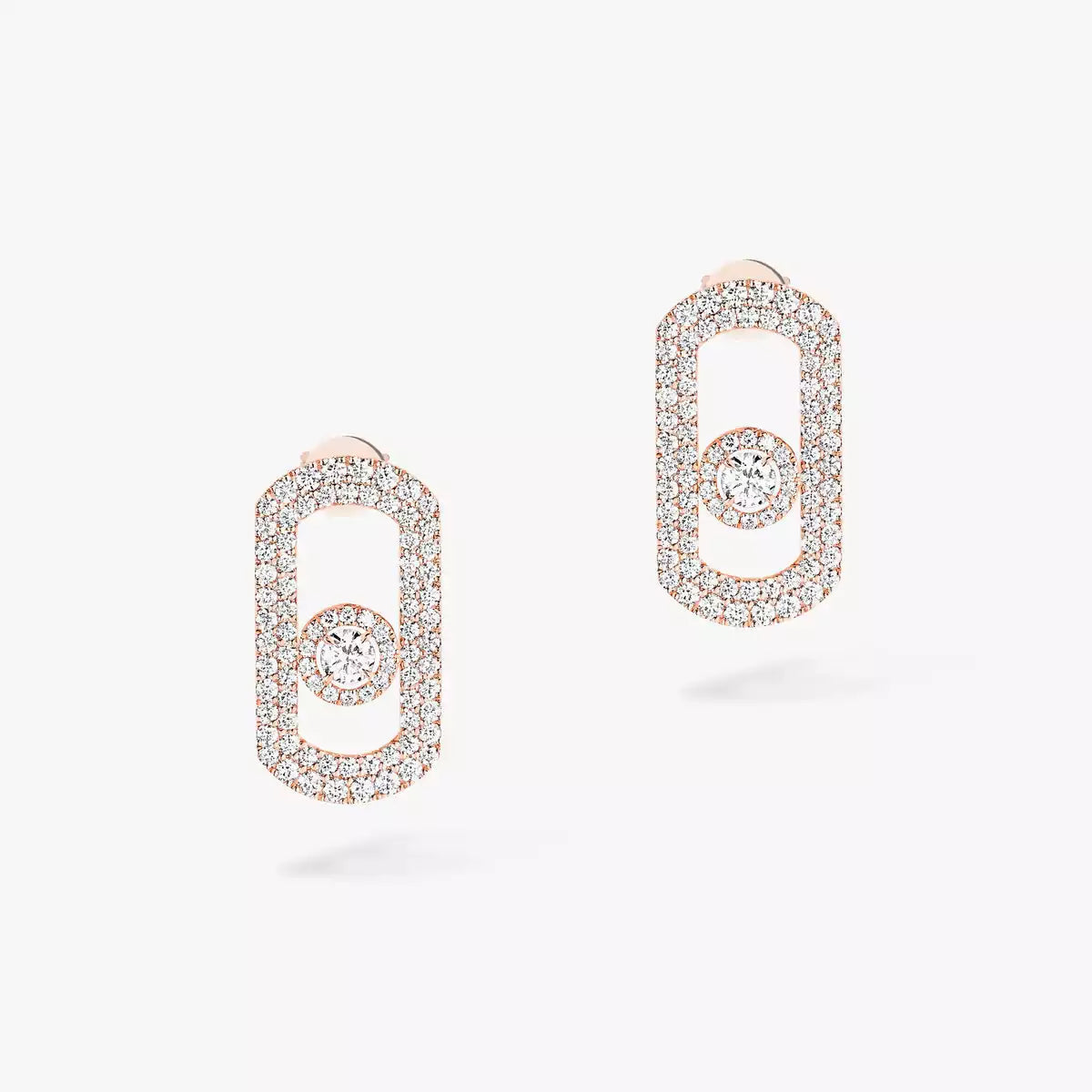 [Ornora Jewelry]So Move Pave_-Set Diamond Earrings in Silver