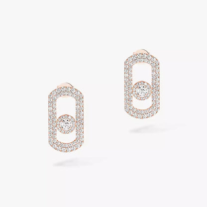 [Ornora Jewelry]So Move Pave_-Set Diamond Earrings in Silver
