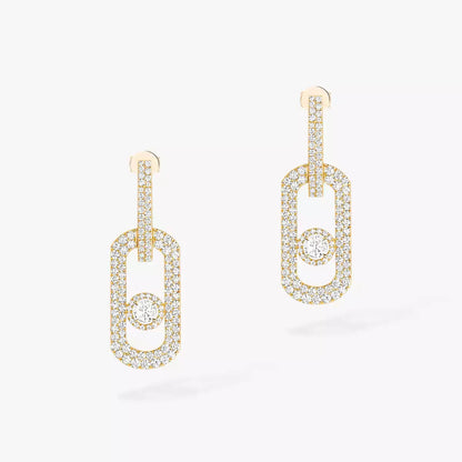 [Ornora Jewelry]So Move XL Pave_-Set Diamond Pendant Earrings