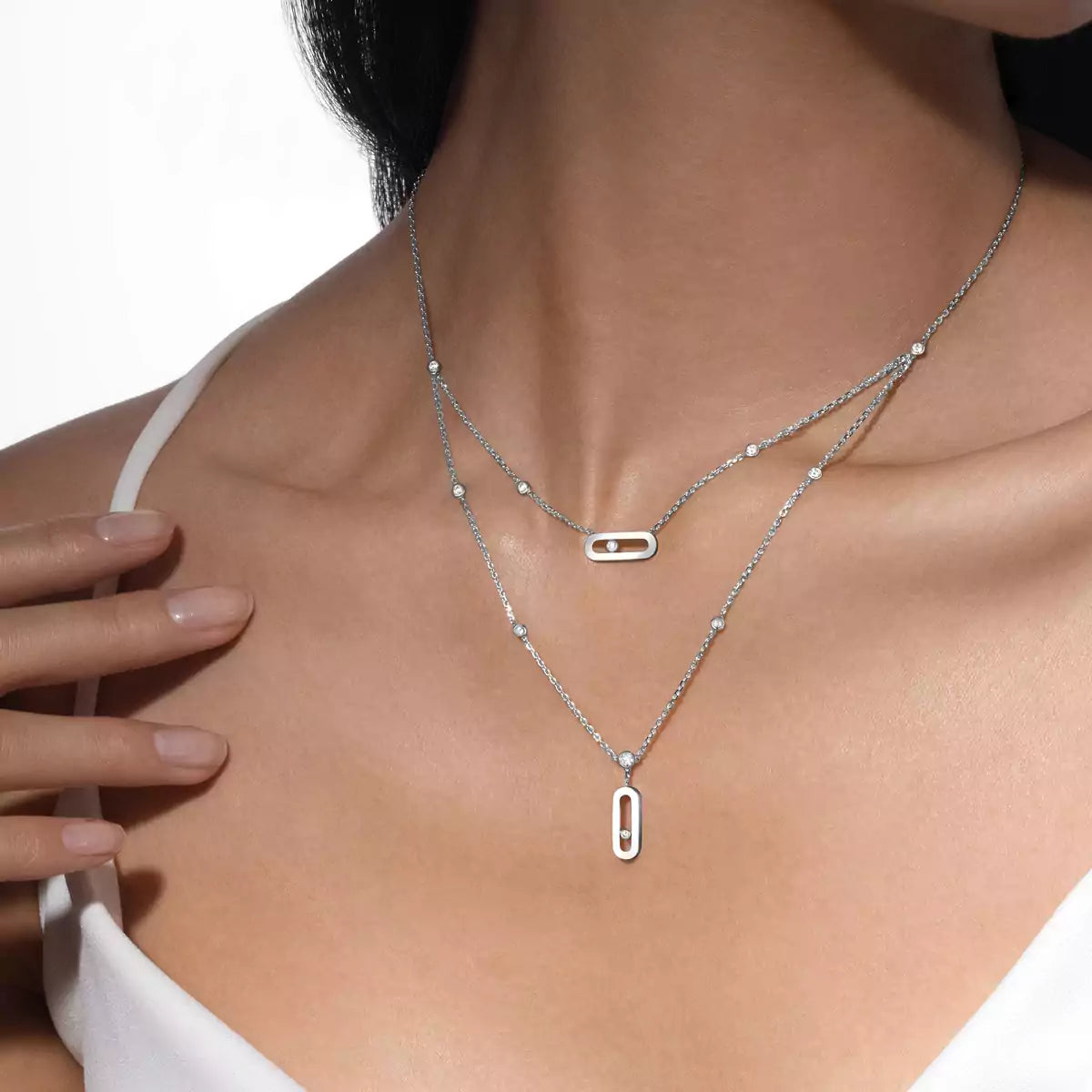 [Ornora Jewelry] Move Uno Diamond Necklace