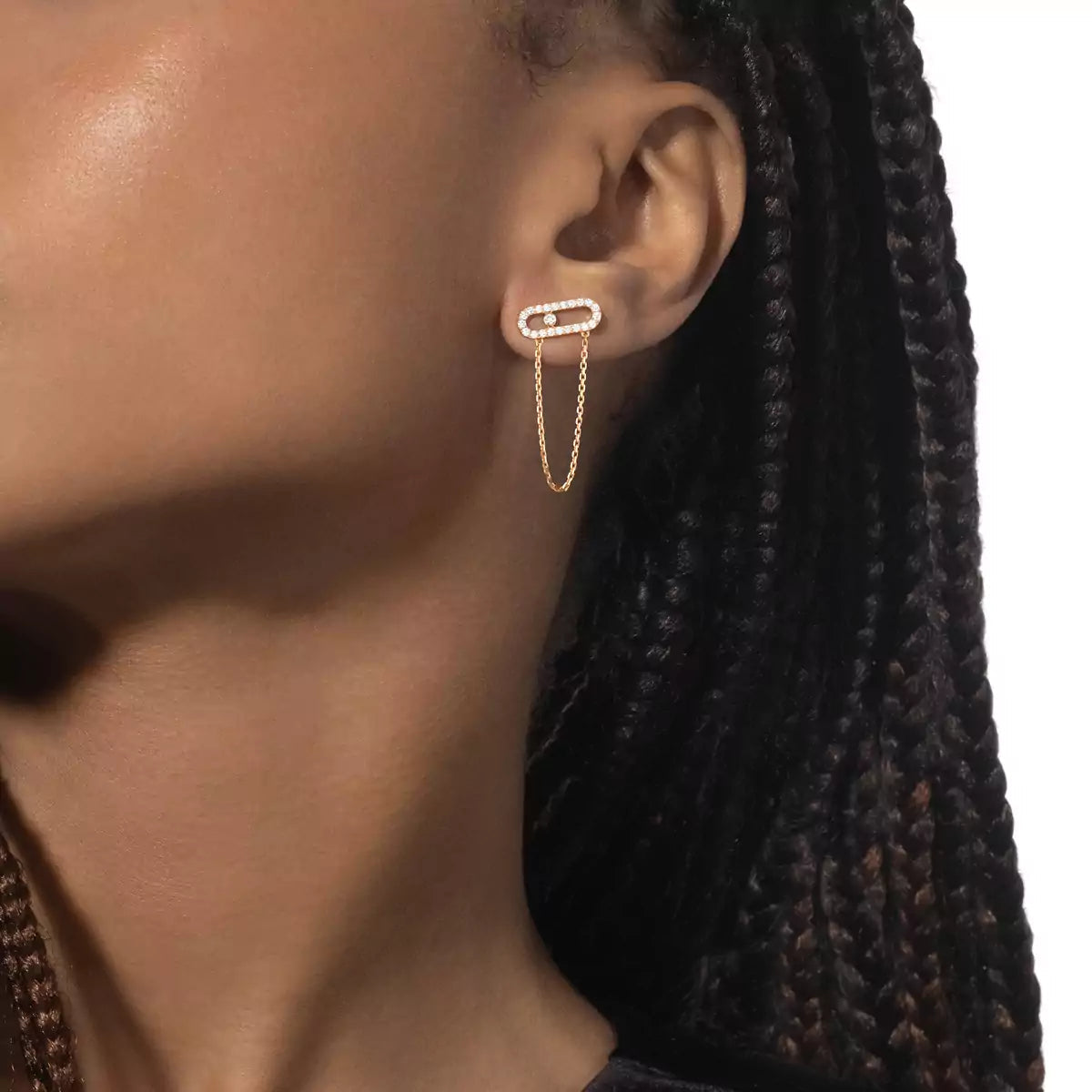 [Ornora Jewelry]Move Uno Diamond Earrings