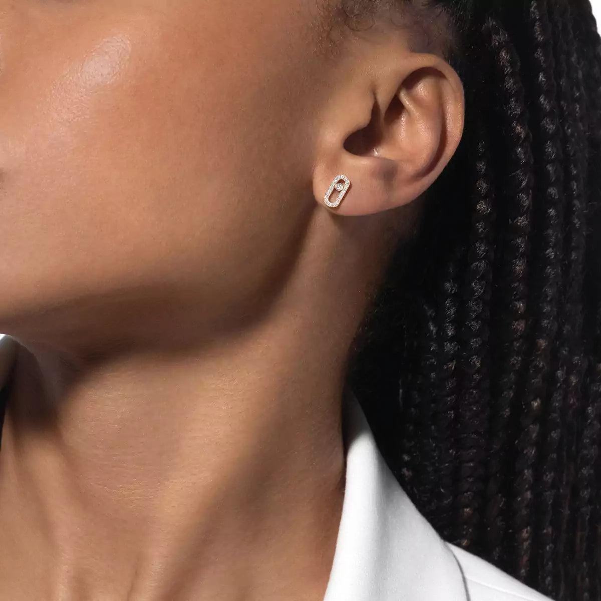 [Ornora Jewelry]Move Uno Diamond Earrings