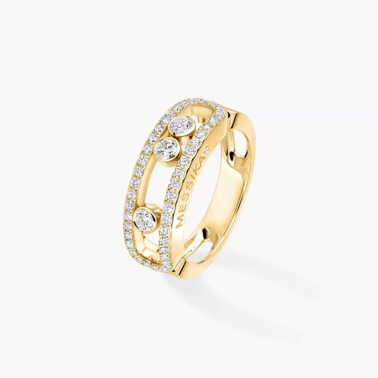 [Ornora Jewelry] Move Gold Diamond Pave_ Ring
