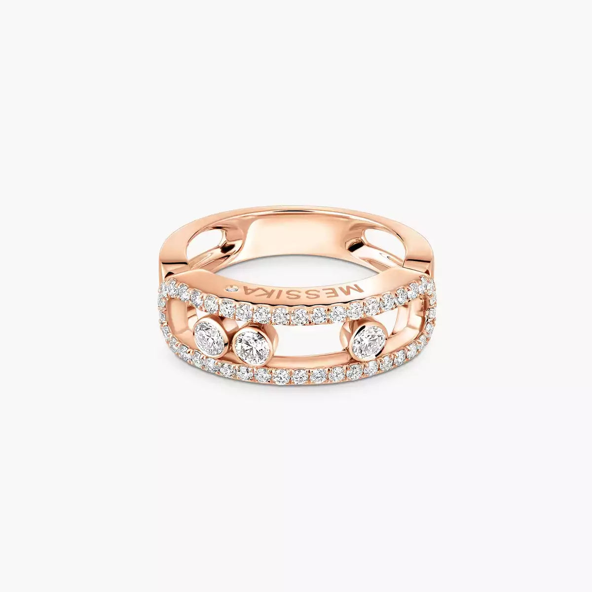 [Ornora Jewelry] Move Gold Diamond Pave_ Ring