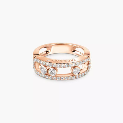 [Ornora Jewelry] Move Gold Diamond Pave_ Ring