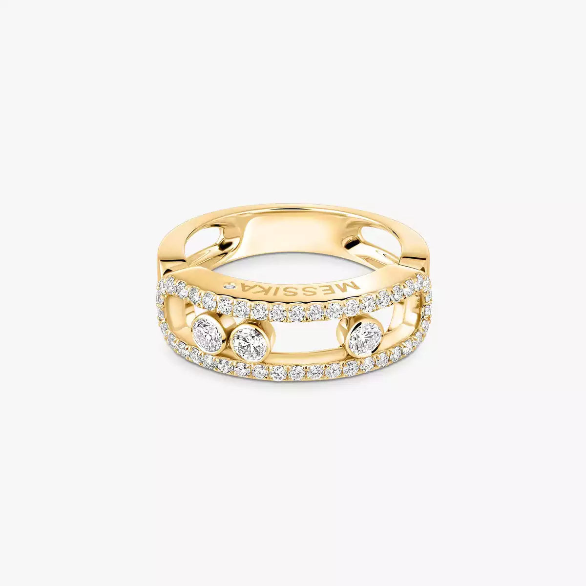 [Ornora Jewelry] Move Gold Diamond Pave_ Ring