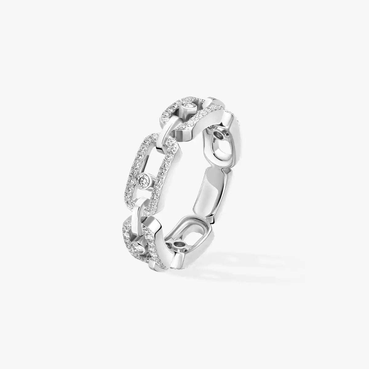 [Ornora Jewelry]Move Link Pave_-Set Diamond Ring in Gold
