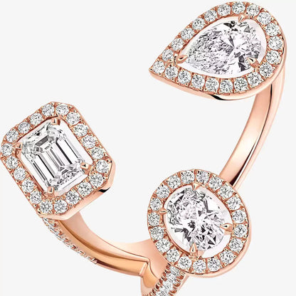 [[Ornora Jewelry] Diamond Ring 0,25ct My Twin Trilogy