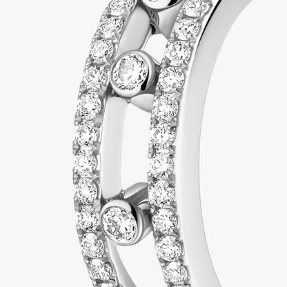 [Ornora Jewelry]Diamond Pave_ Hoop Earrings Move