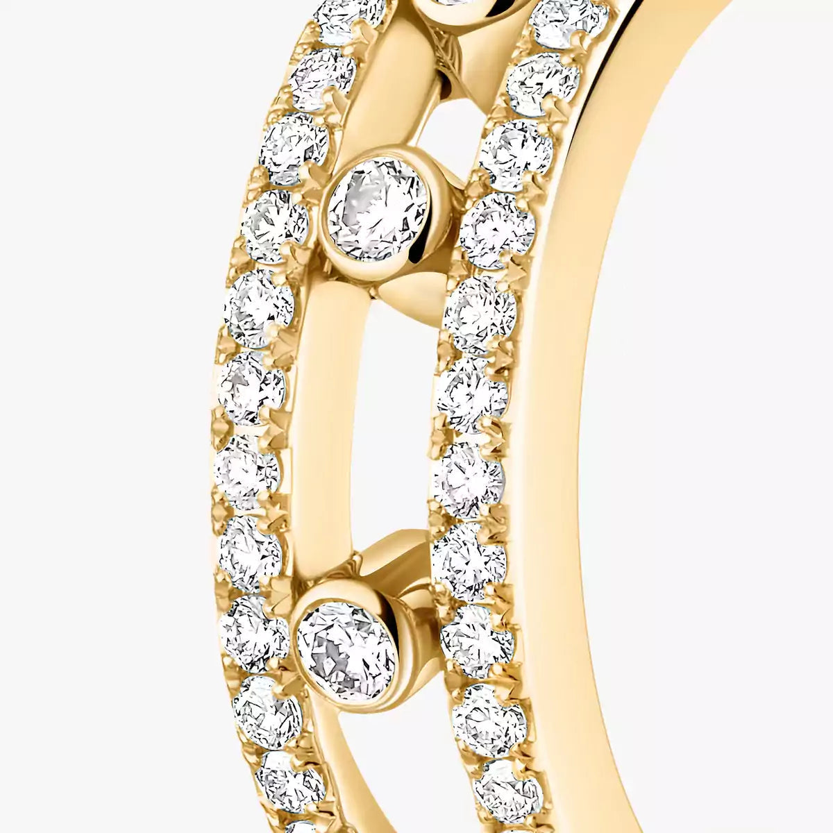 [Ornora Jewelry]Diamond Pave_ Hoop Earrings Move
