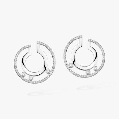 [Ornora Jewelry]Move Romane Small Diamond Hoop Earrings