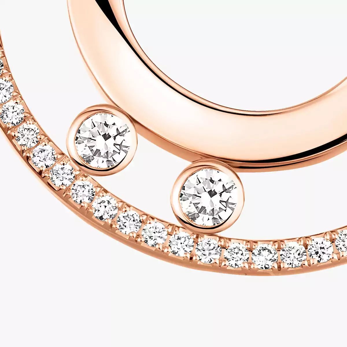 [Ornora Jewelry]Move Romane Small Diamond Hoop Earrings