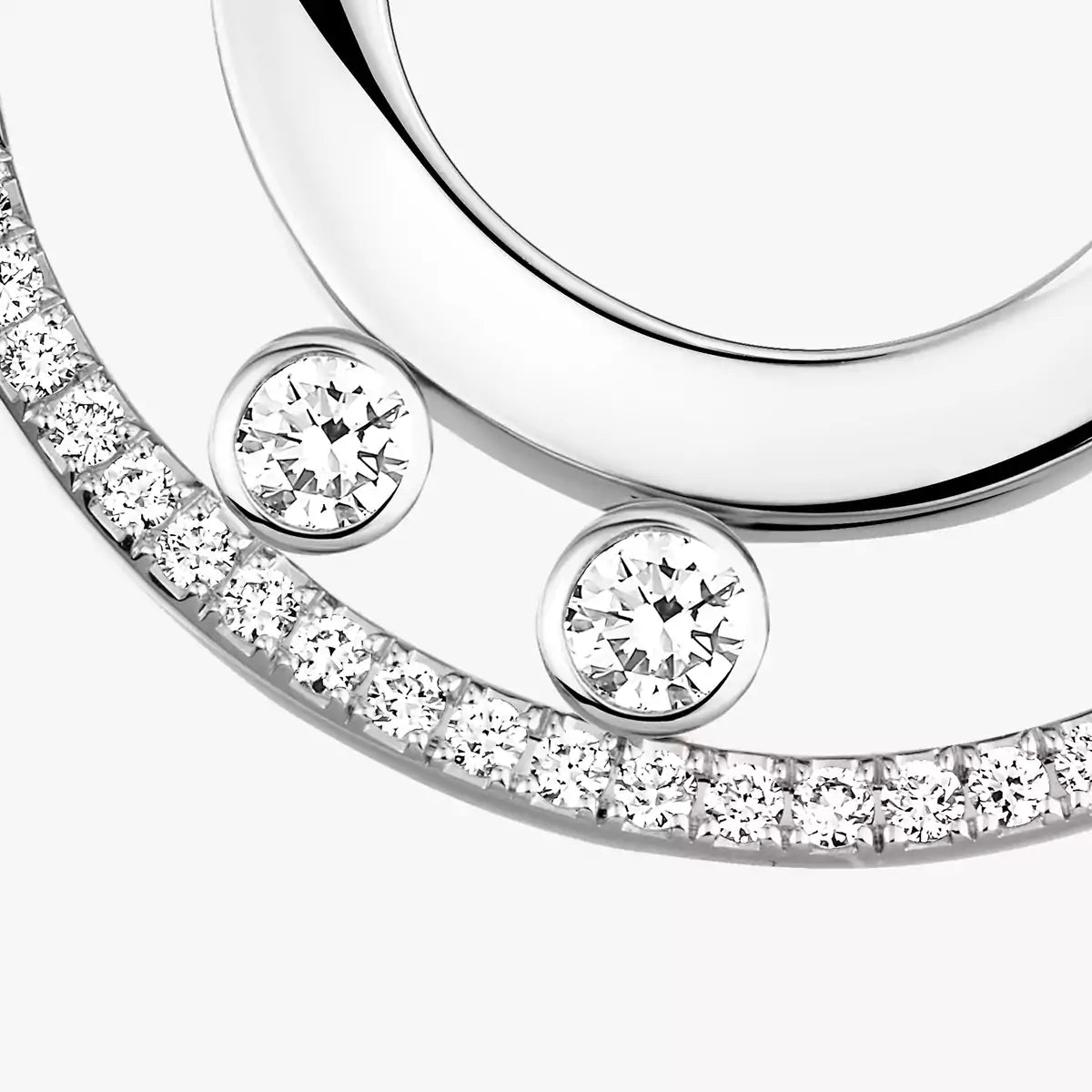[Ornora Jewelry]Move Romane Small Diamond Hoop Earrings