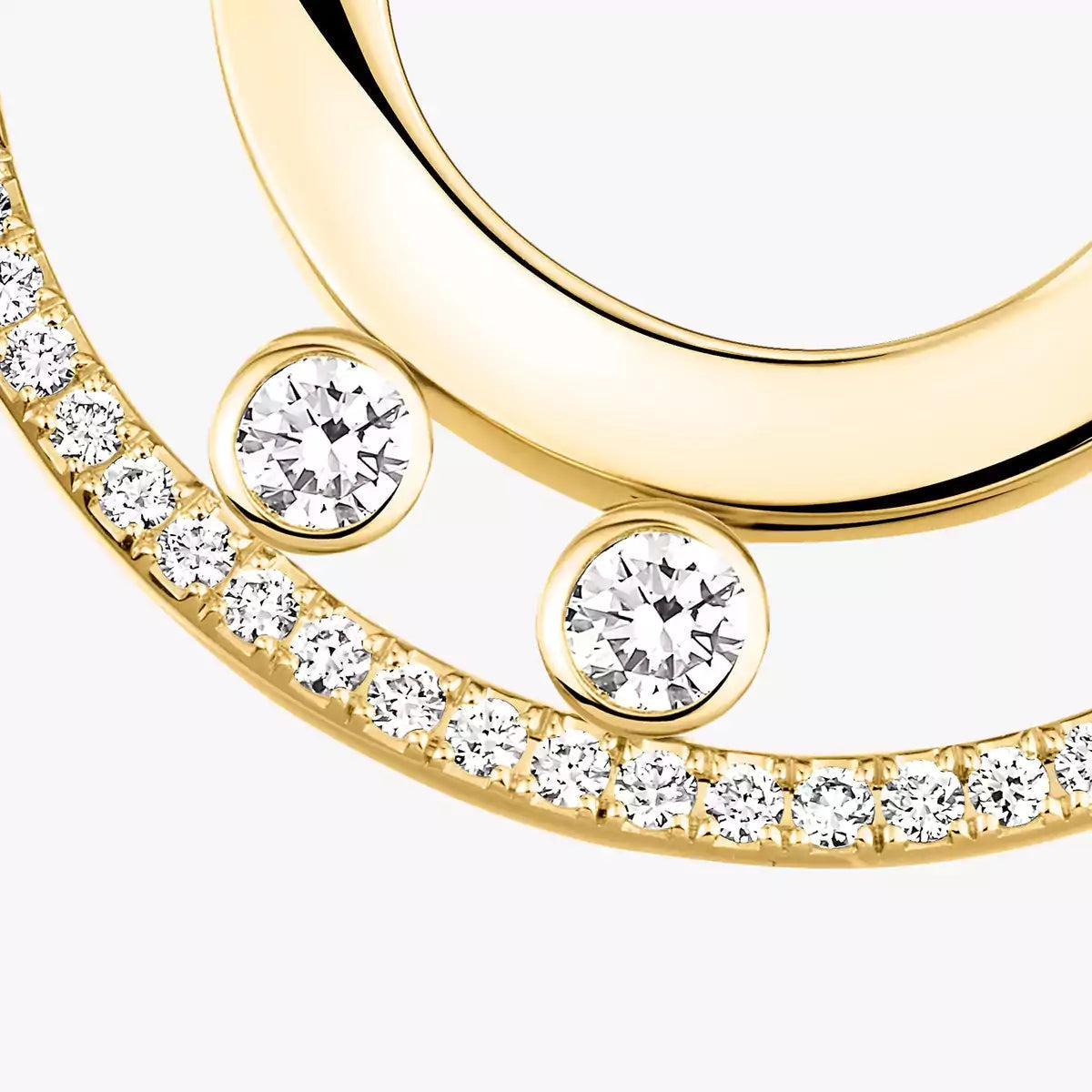 [Ornora Jewelry]Move Romane Small Diamond Hoop Earrings