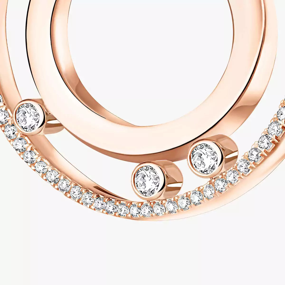 [Ornora Jewelry]Move Romane Small Diamond Hoop Earrings