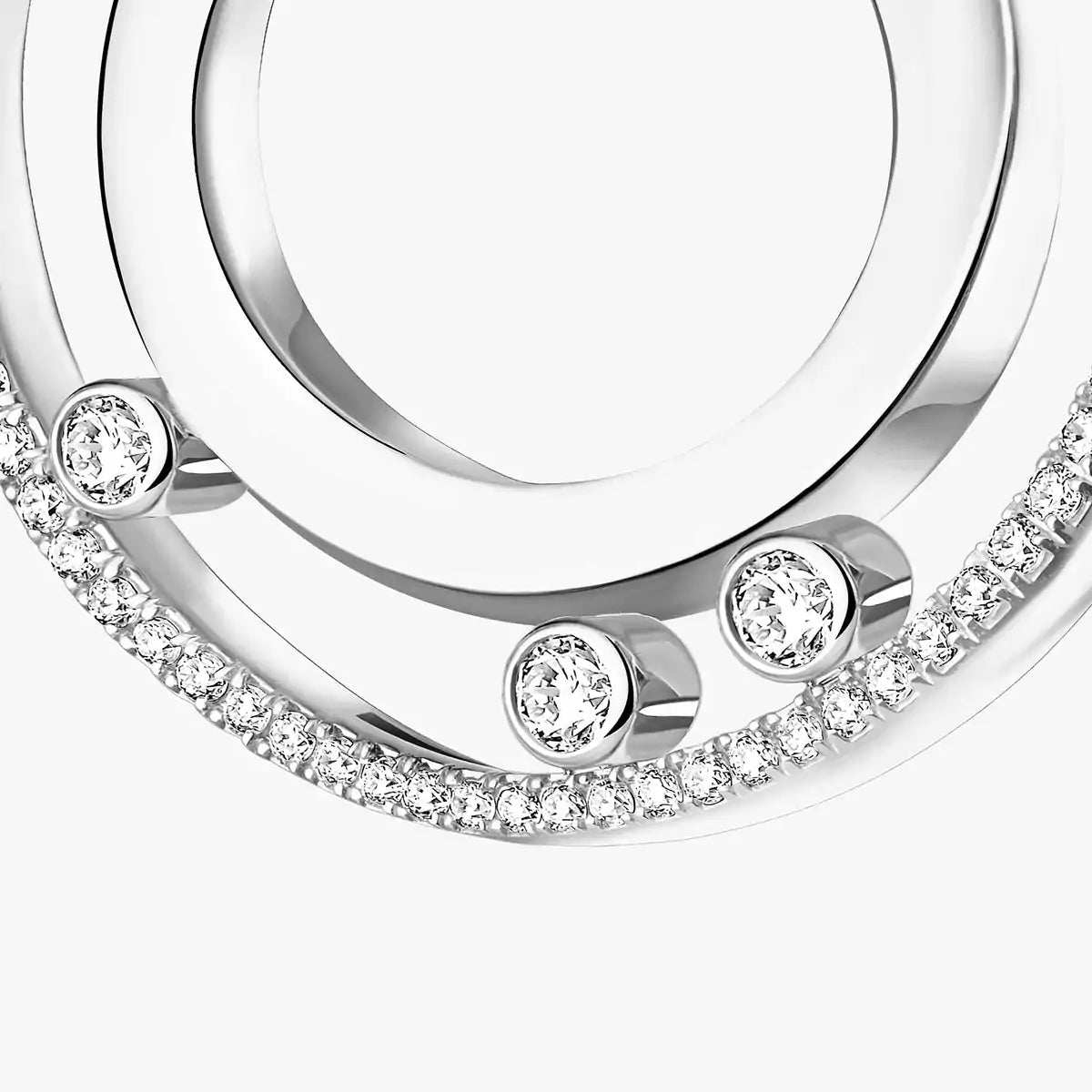 [Ornora Jewelry]Move Romane Small Diamond Hoop Earrings
