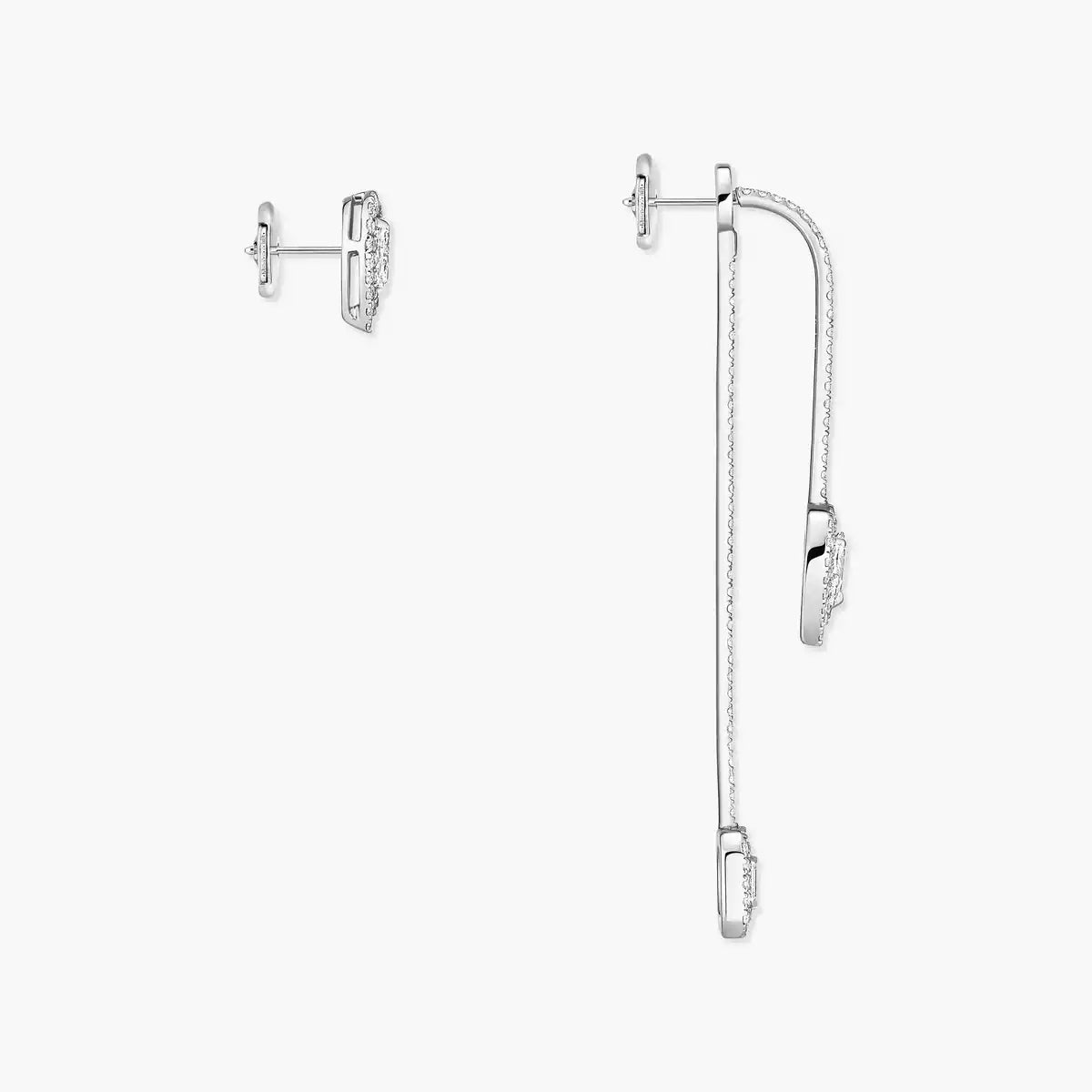 [Ornora Jewelry]Diamond Drop Earrings My Twin