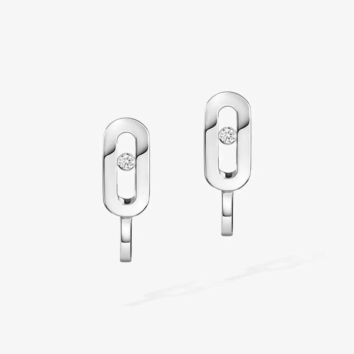 [Ornora Jewelry]Diamond Mini Hoop Earrings Move Classique