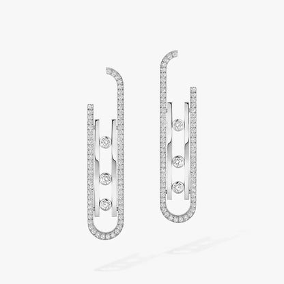 [Ornora Jewelry]Diamond Pendant Earrings Move 10Th