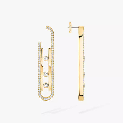 [Ornora Jewelry]Diamond Pendant Earrings Move 10Th
