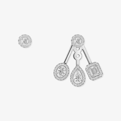 [Ornora Jewelry] My Twin Trio  Diamond Earrings