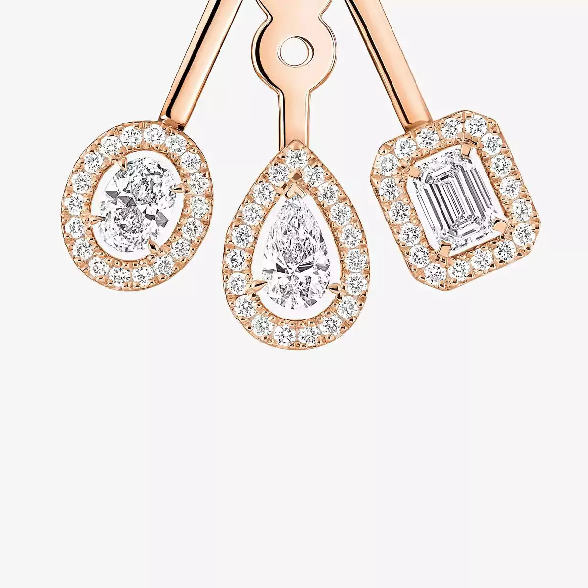 [Ornora Jewelry] My Twin Trio  Diamond Earrings
