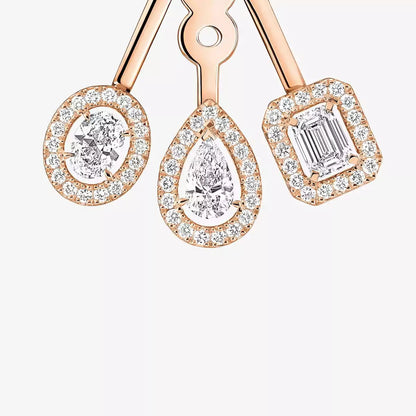 [Ornora Jewelry] My Twin Trio  Diamond Earrings