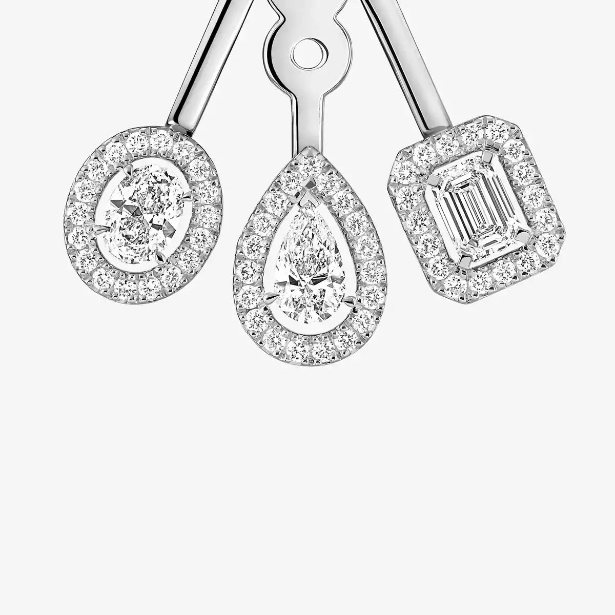 [Ornora Jewelry] My Twin Trio  Diamond Earrings