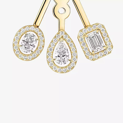 [Ornora Jewelry] My Twin Trio  Diamond Earrings