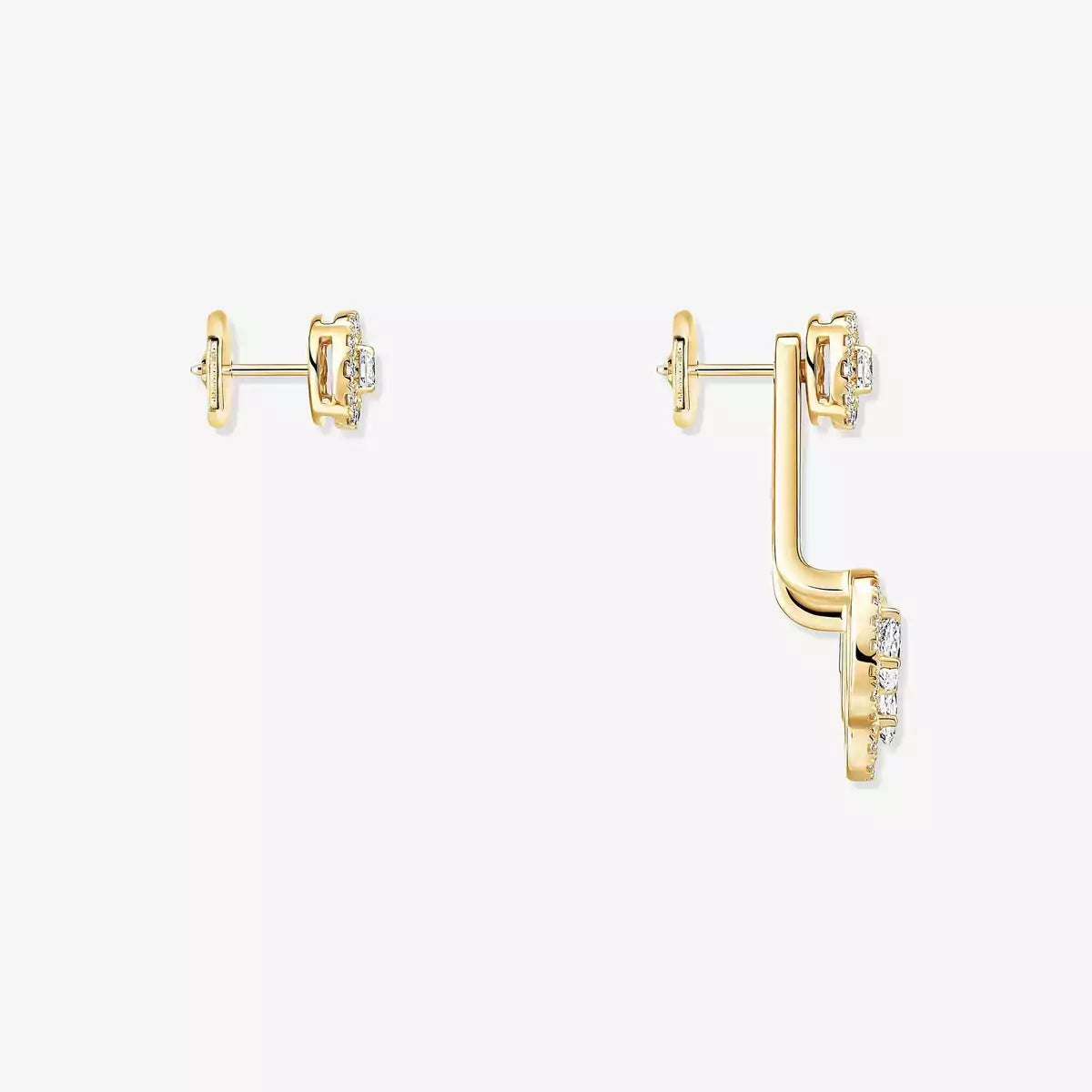 [Ornora Jewelry] My Twin Trio  Diamond Earrings