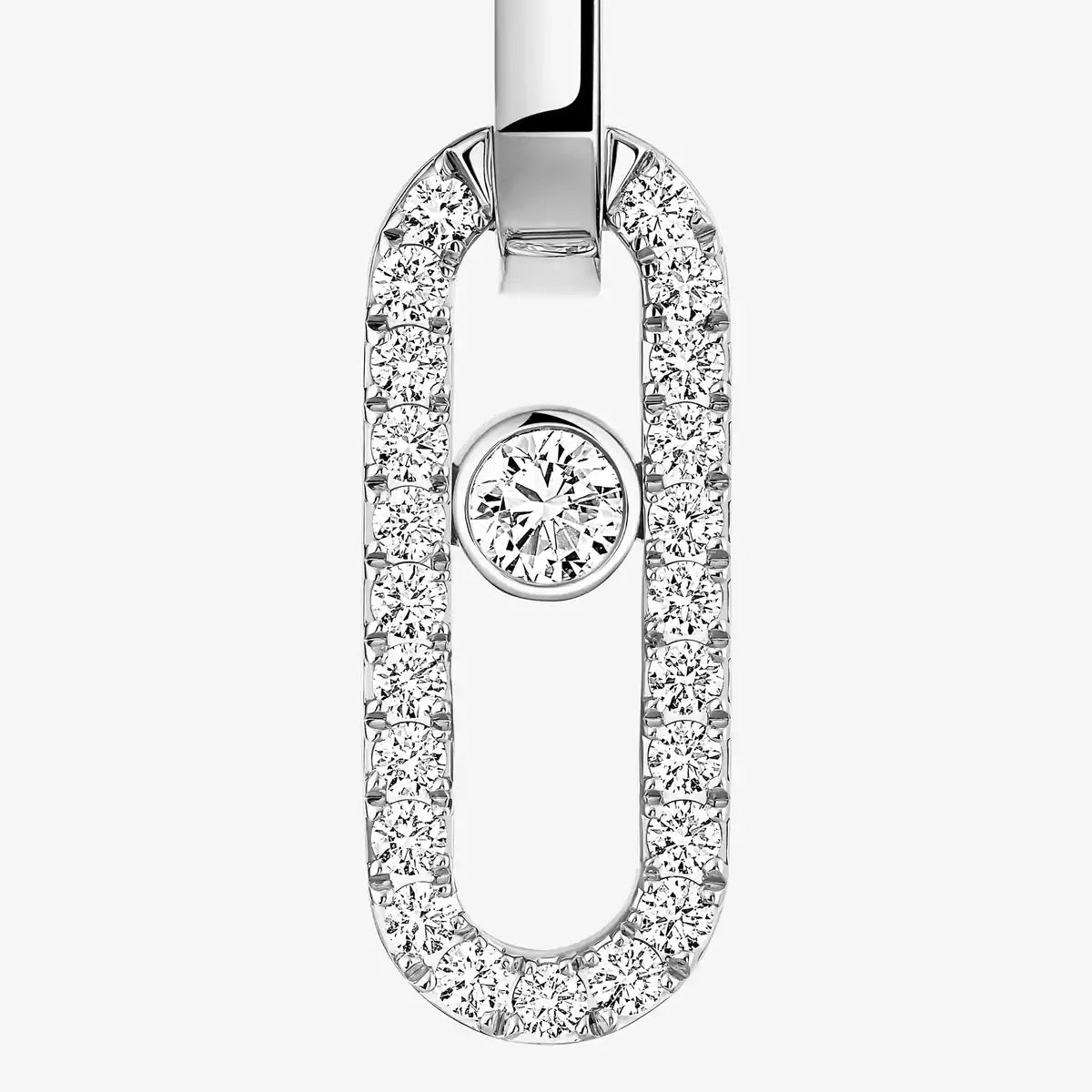[Ornora Jewelry]Move Link Diamond Earrings